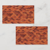 名刺の背景の煉瓦 名刺 (正面/裏面)