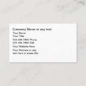 名刺の自動ウィンドウ着色 名刺 (裏面)