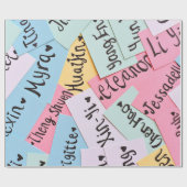 名刺の色合い ラッピングペーパー (フラット)