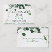 名刺の花の花屋はモダンを残します 名刺 (正面/裏面)