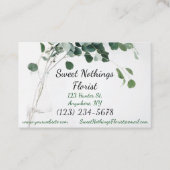 名刺の花の花屋はモダンを残します 名刺 (正面)