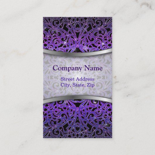 名刺の花柄の抽象芸術の背景 名刺 (正面)