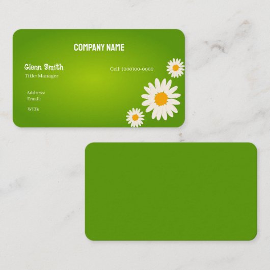 名刺の花 名刺 (正面/裏面)