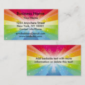 名刺の虹の爆発 名刺 (正面/裏面)