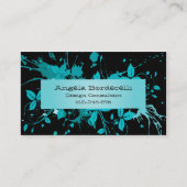 名刺の装飾グランジフローラ背景 名刺 (正面)