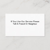 名刺の詳細を自動表示 名刺 (裏面)