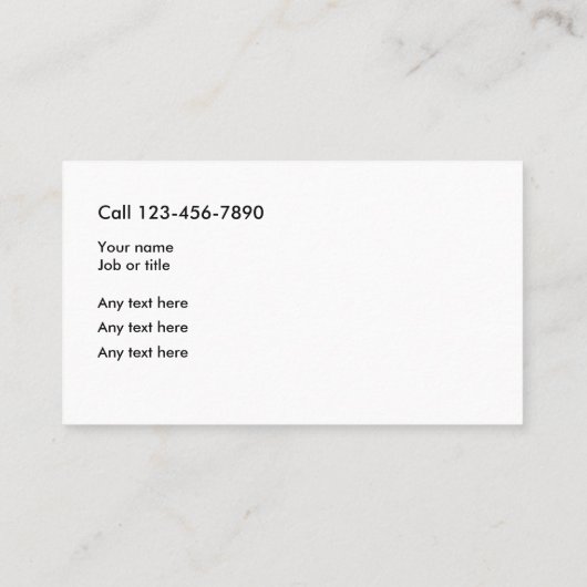 名刺の詳細を表示するクラシックな自動 名刺 (裏面)