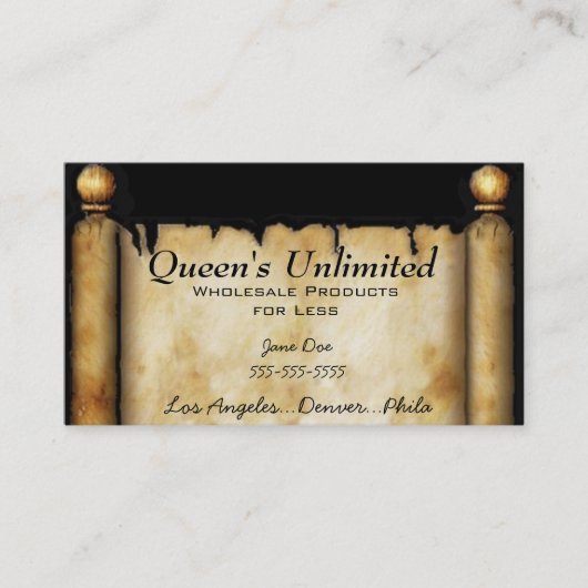 名刺の豪奢なデザイン 名刺 (正面)