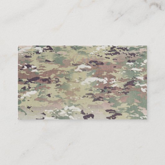 名刺の軍隊OCPの迷彩柄の均一Camoflageの迷彩柄 名刺 (裏面)