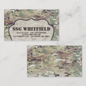 名刺の軍隊OCPの迷彩柄の均一Camoflageの迷彩柄 名刺 (正面/裏面)