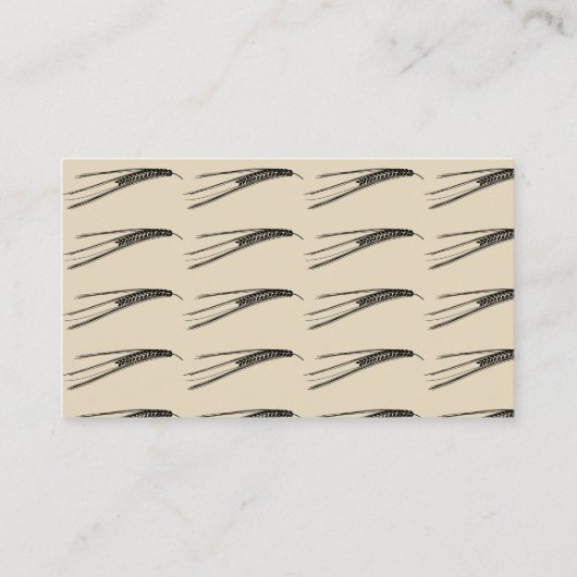 名刺の農場のムギのテーマ 名刺 (裏面)