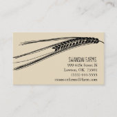 名刺の農場のムギのテーマ 名刺 (正面)