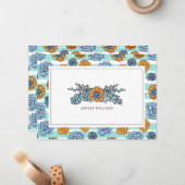 名刺の追加 |水彩多肉汁 ノートカード (正面/裏面インサイチュ)