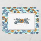 名刺の追加 |水彩多肉汁 ノートカード (正面/裏面)