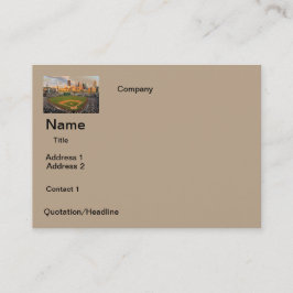 名刺の野球場のデザイン 名刺