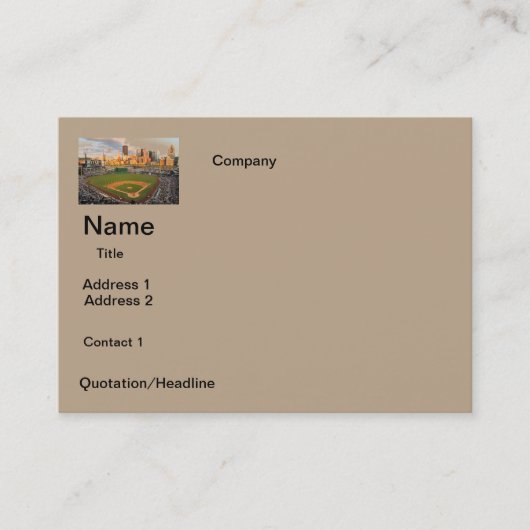 名刺の野球場のデザイン 名刺 (正面)