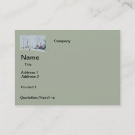 名刺の雪のデザイン 名刺