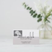 名刺の風景デザイン盆栽 名刺 (スタンド正面)