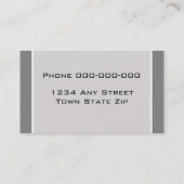 名刺の風景デザイン盆栽 名刺 (裏面)