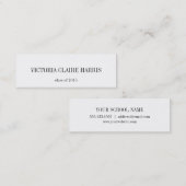 名刺の高い学術の卒業の挿入物のクラス コーリングカード (正面/裏面)