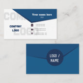 名刺の高速デザイン エレガント 名刺 (正面/裏面)