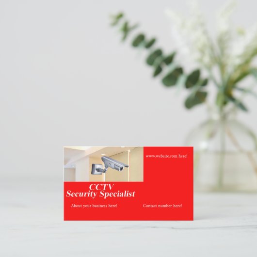 名刺のCCTV画像 名刺 (スタンド正面)