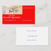 名刺のCCTV画像 名刺 (正面/裏面)