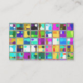 名刺のDecoのガラスタイルのデジタルカスタムな芸術 名刺 (裏面)