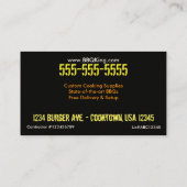 名刺のKscope BBQはカスタマイズ可能2味方しました 名刺 (裏面)