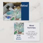 名刺のSeaglassのiRetired退職 名刺 (正面/裏面)