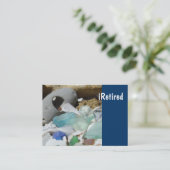 名刺のSeaglassのiRetired退職 名刺 (スタンド正面)