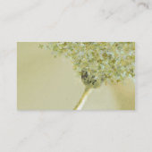 名刺のTemplateButterflyのデイジーのセージグリーン 名刺 (裏面)