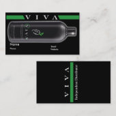 名刺のVivaの黒 名刺 (正面/裏面)