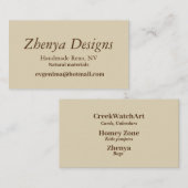 名刺のZhenyaの標準的なデザイン 名刺 (正面/裏面)
