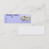 名刺はあなた専有物を設計します スキニー名刺 (正面/裏面)