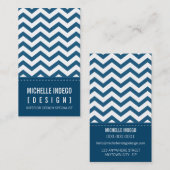 名刺はっきりしたトレンディーシボストライプロン 名刺 (正面/裏面)