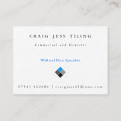 名刺はっきりした、専門のパック 名刺 (裏面)