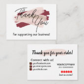 名刺をありがとう ノートカード (正面/裏面)