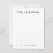 名刺をありがとう ノートカード (正面)