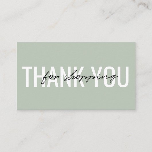 名刺をお願いしまモダンす 名刺 (正面)