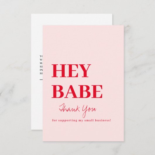 名刺をご注文いただきありがとうございます サンキューカード (正面/裏面)