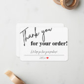 名刺をご注文いただきありがとうございます ノートカード (正面/裏面インサイチュ)