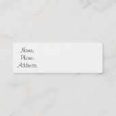 名刺をインスパイア スキニー名刺 (裏面)