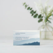 名刺をハイキングする山のスカイライン 名刺 (スタンド正面)