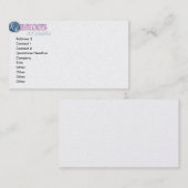 名刺を使用すると、個人またはビジネスを作成できます。 名刺 (正面/裏面)