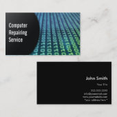名刺を修理する抽象的なディジットコンピュータ 名刺 (正面/裏面)