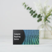 名刺を修理する抽象的なディジットコンピュータ 名刺 (スタンド正面)