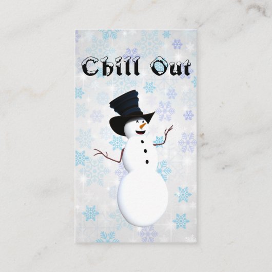 名刺を冷やす 名刺 (裏面)