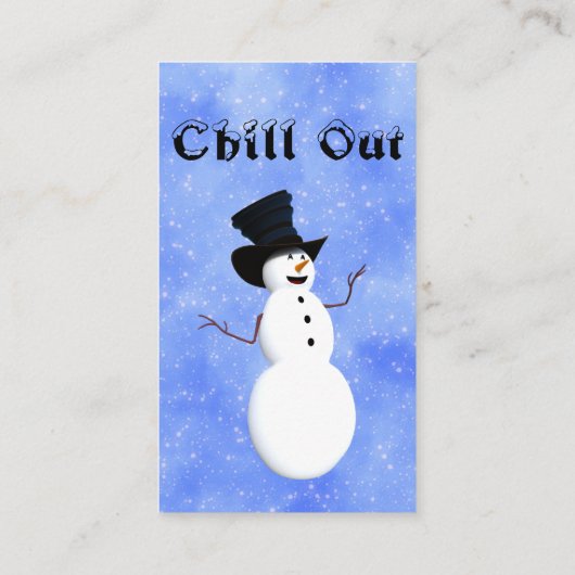 名刺を冷やす 名刺 (裏面)