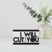 名刺を切ってやろう 名刺 (スタンド正面)